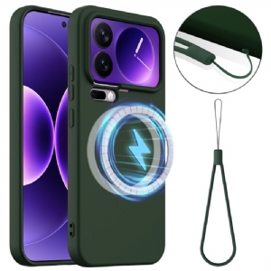 Hülle Xiaomi 17 Pro Handyhülle Magnetband Aus Flüssigem Silikon