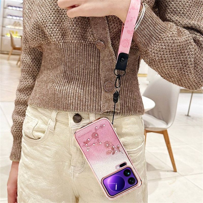 Hülle Xiaomi 17 Pro Handyhülle Strasssteine Mit Bändern