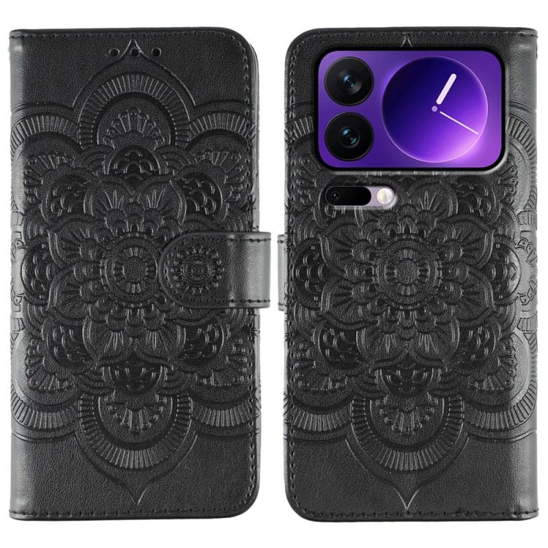 Lederhüllen Für Xiaomi 17 Pro Bedrucktes Mandala