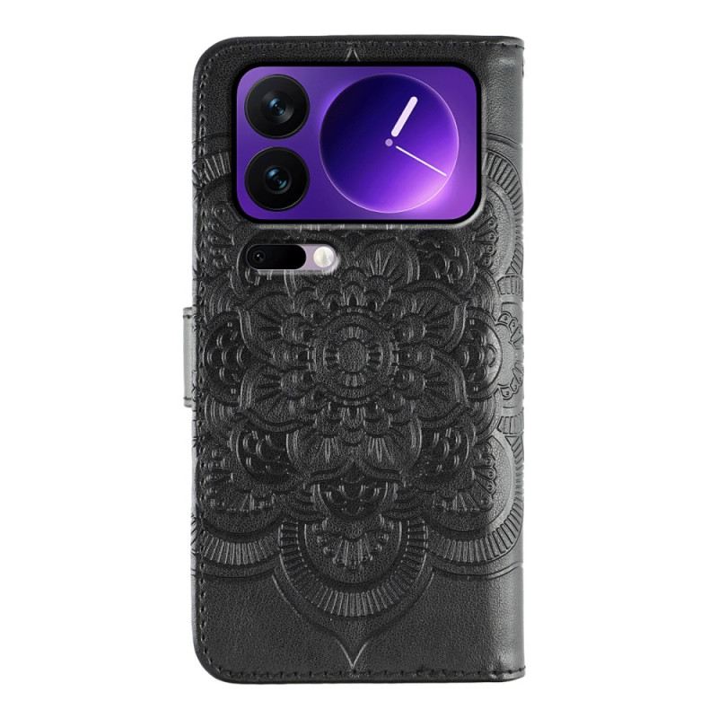 Lederhüllen Für Xiaomi 17 Pro Bedrucktes Mandala
