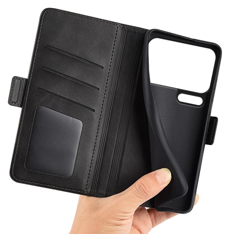 Lederhüllen Für Xiaomi 17 Pro Doppelverschluss