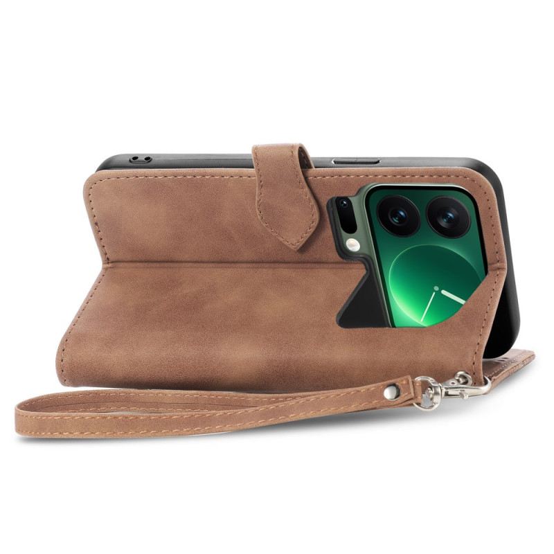 Lederhüllen Für Xiaomi 17 Pro Geldbörse Mit Spitzenmuster