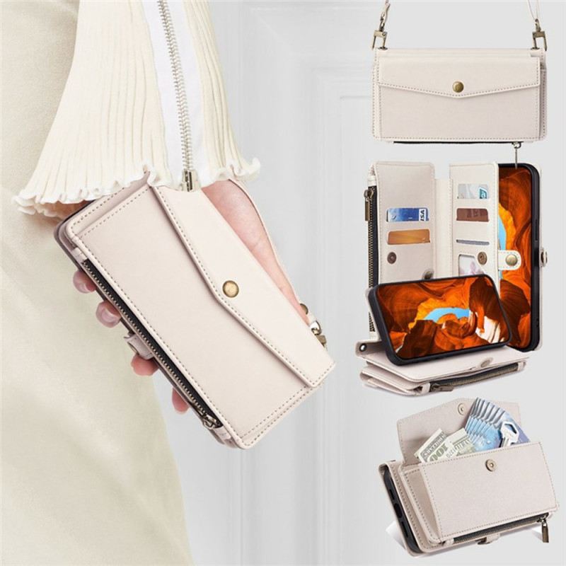 Lederhüllen Xiaomi 17 Pro Geldbörse Mit Schulterriemen