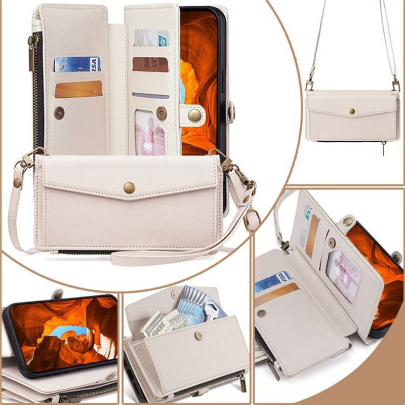 Lederhüllen Xiaomi 17 Pro Geldbörse Mit Schulterriemen