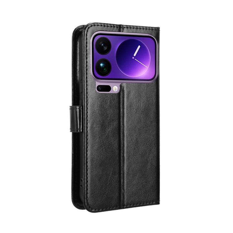 Lederhüllen Xiaomi 17 Pro Glitzerndes Lederimitat