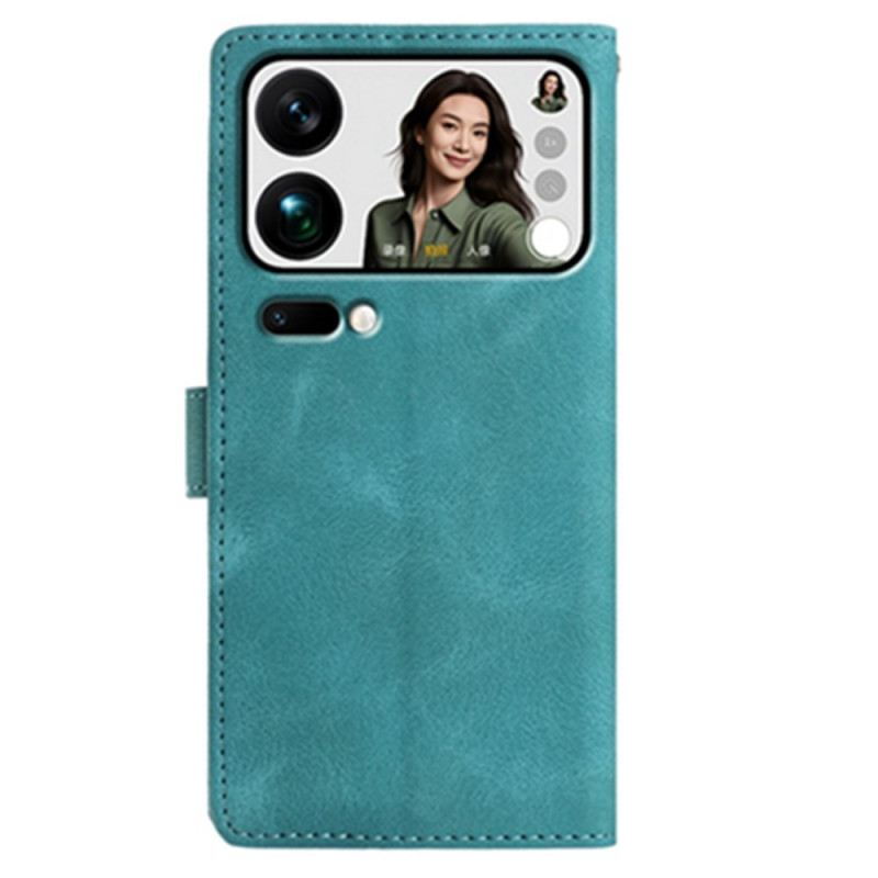 Lederhüllen Xiaomi 17 Pro Handyhülle Blumengarten