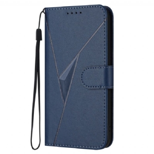 Lederhüllen Xiaomi 17 Pro Handyhülle Dreiecksmuster