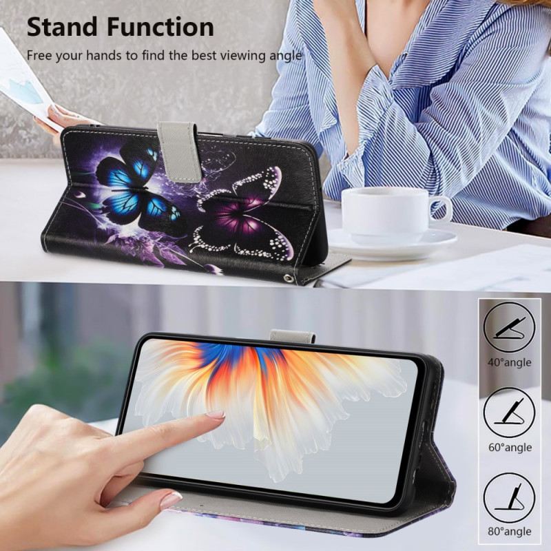 Lederhüllen Xiaomi 17 Pro Handyhülle Zwei Schmetterlinge