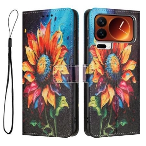 Lederhüllen Xiaomi 17 Pro Sonnenblume