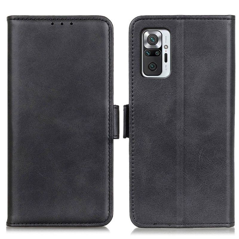 Case Für Xiaomi Redmi Note 10 Pro Geldbörse Revêtement Effet Cuir Mat