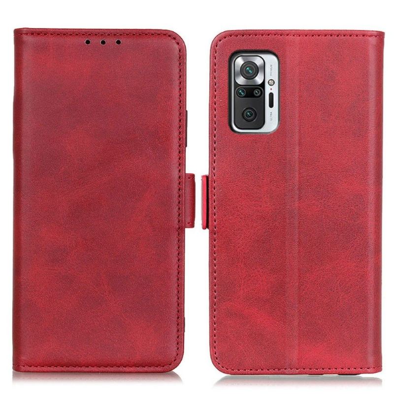 Case Für Xiaomi Redmi Note 10 Pro Geldbörse Revêtement Effet Cuir Mat