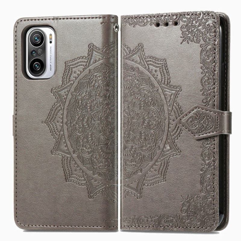 Flip Case Für Xiaomi Redmi Note 10 Pro Mandala Relief