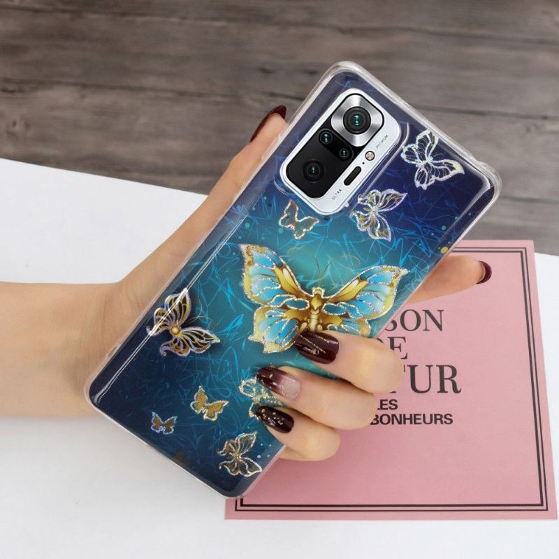 Handyhülle Für Xiaomi Redmi Note 10 Pro Papillons Scintillants