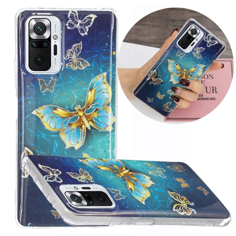 Handyhülle Für Xiaomi Redmi Note 10 Pro Papillons Scintillants