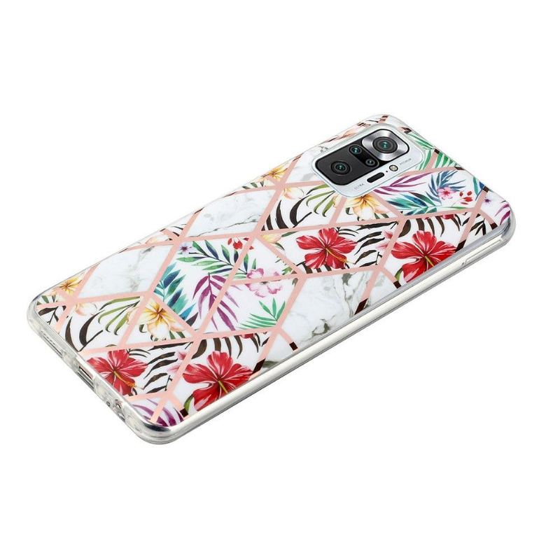 Handyhülle Für Xiaomi Redmi Note 10 Pro Silikon - Exotische Blumen