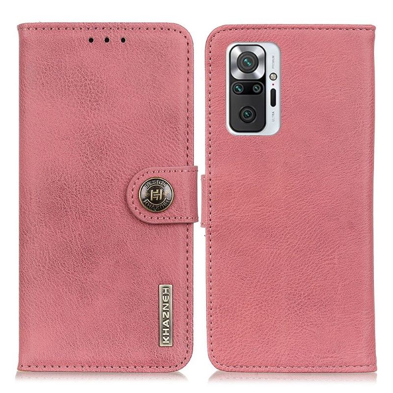 Lederhüllen Für Xiaomi Redmi Note 10 Pro Anti-Sturz Khazneh Effet Cuir Porte Cartes