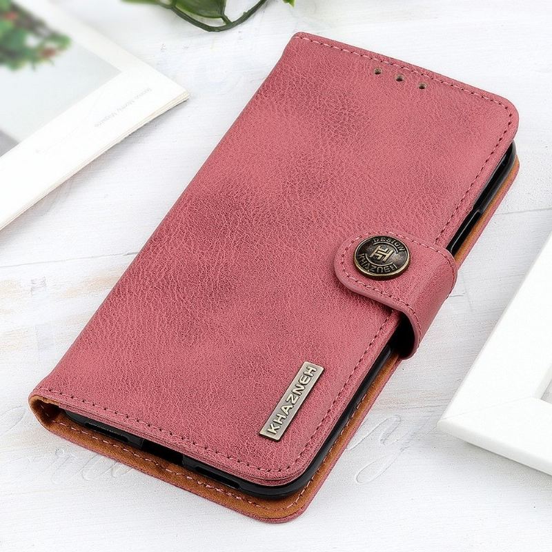 Lederhüllen Für Xiaomi Redmi Note 10 Pro Anti-Sturz Khazneh Effet Cuir Porte Cartes