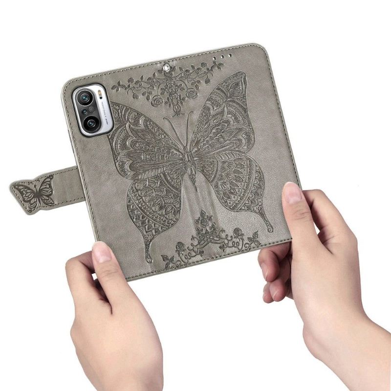 Lederhüllen Für Xiaomi Redmi Note 10 Pro Schutzhülle Papillon Relief