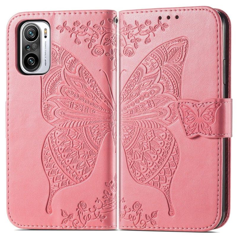 Lederhüllen Für Xiaomi Redmi Note 10 Pro Schutzhülle Papillon Relief