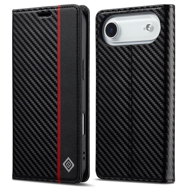 Flip Case Für iPhone Air Carbonfaser Lc.imeeke