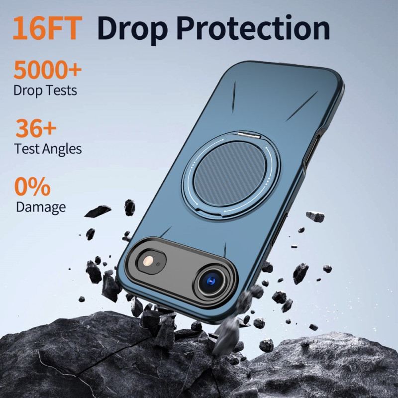 Hülle iPhone Air Handyhülle Magsafe Mit Drehbarem Halter Im Metallic-look