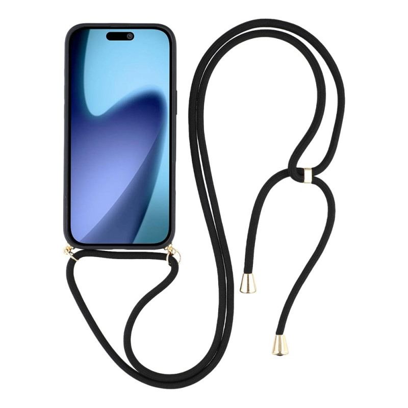 Hülle iPhone Air Mit Silikonkordel Und Weizenstroh-optik