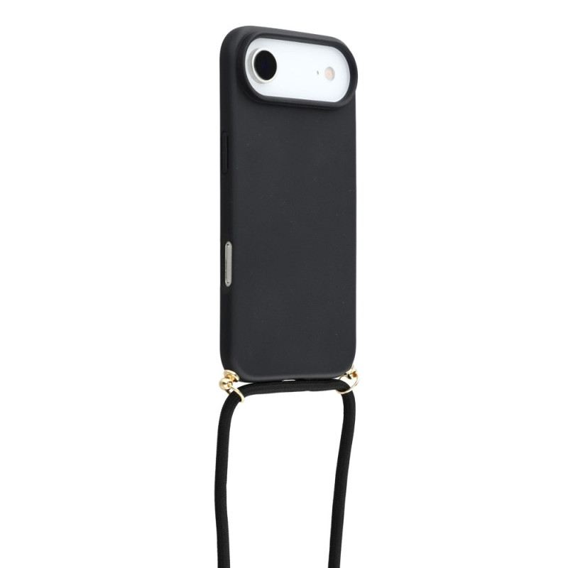 Hülle iPhone Air Mit Silikonkordel Und Weizenstroh-optik