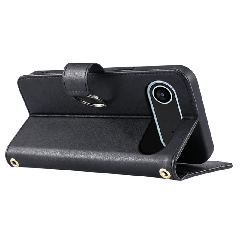 Lederhüllen Für iPhone Air Gesteppte Geldbörse Mit Lanyard Und Schulterriemen