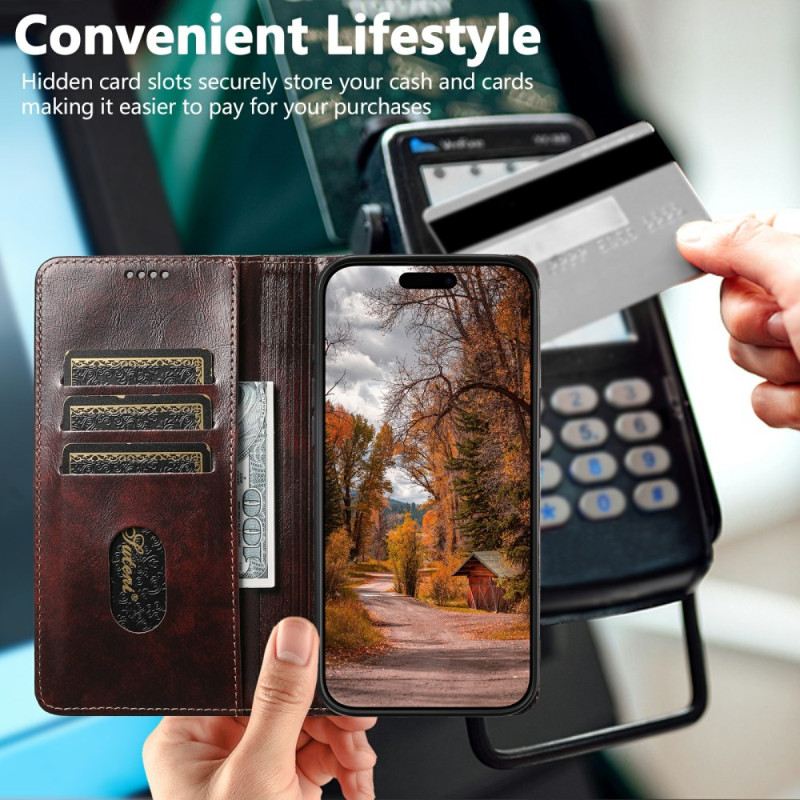 Lederhüllen iPhone Air Handyhülle Vintage-design Von Suteni