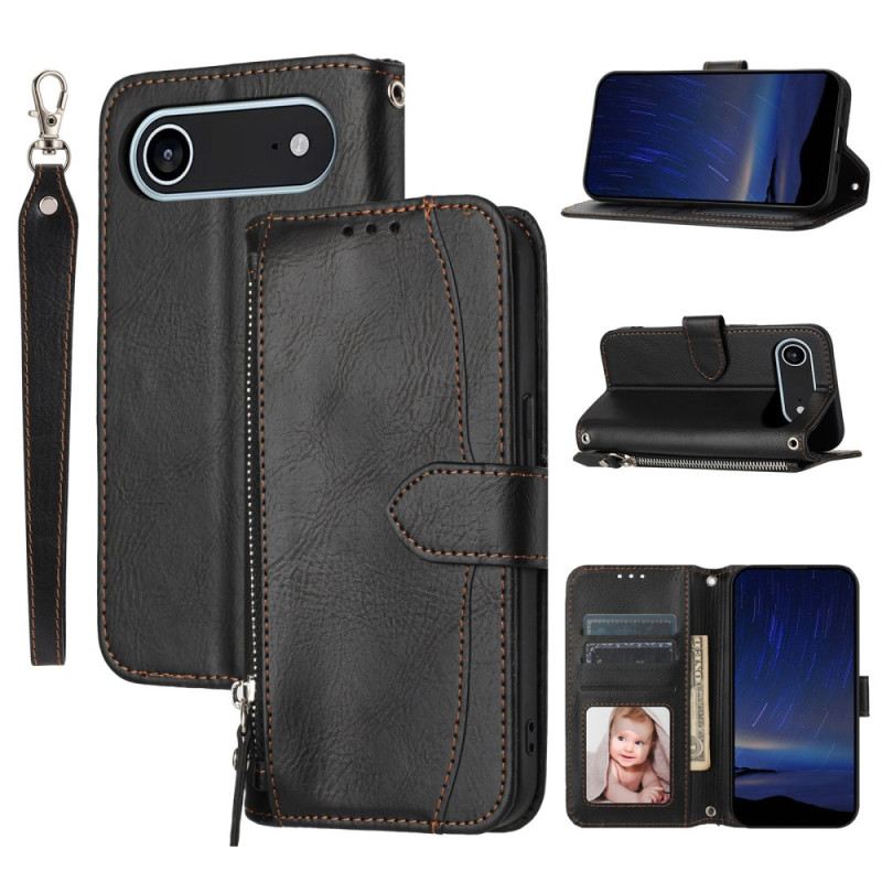 Lederhüllen iPhone Air Retro-geldbörse