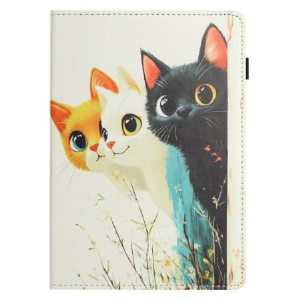 Case Samsung Galaxy Tab S10 Fe Handyhülle Design Mit Drei Katzen