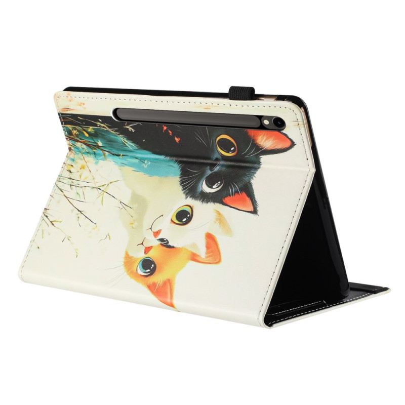 Case Samsung Galaxy Tab S10 Fe Handyhülle Design Mit Drei Katzen