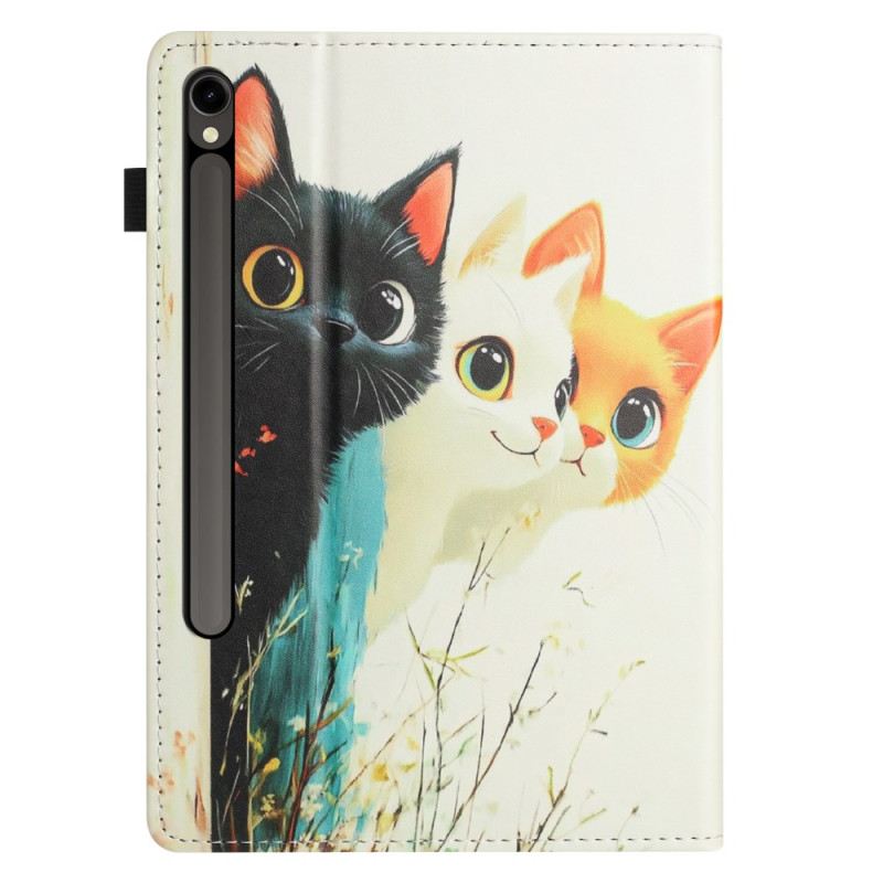 Case Samsung Galaxy Tab S10 Fe Handyhülle Design Mit Drei Katzen