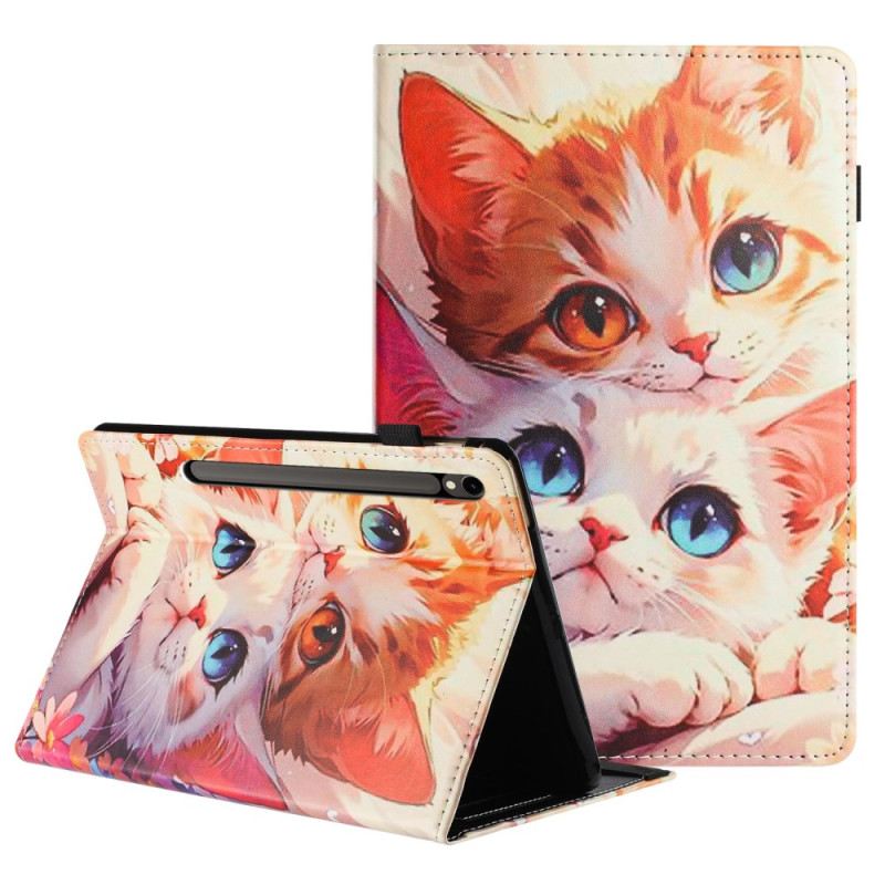 Case Samsung Galaxy Tab S10 Fe Handyhülle Design Mit Zwei Katzen
