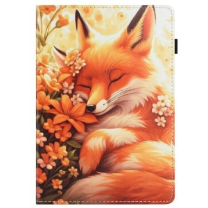 Case Samsung Galaxy Tab S10 Fe Handyhülle Fuchs Mit Blumenmuster