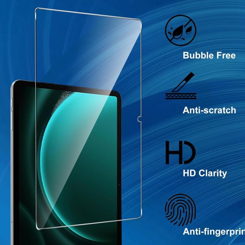 Hülle Samsung Galaxy Tab S10 Fe Transparent Mit 2 Displayschutzfolien Aus Gehärtetem Glas
