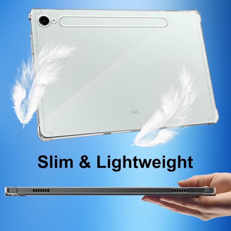 Hülle Samsung Galaxy Tab S10 Fe Transparent Mit 2 Displayschutzfolien Aus Gehärtetem Glas