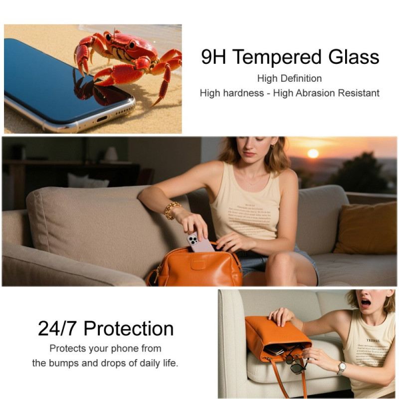 Displayschutzfolie Aus Gehärtetem Glas Für Oneplus 15r (kompatibel Mit Fingerabdrucksensor)