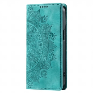 Flip Case Oneplus 15r Mandala-geldbörse In Wildlederoptik