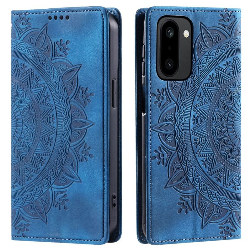 Flip Case Oneplus 15r Mandala-geldbörse In Wildlederoptik