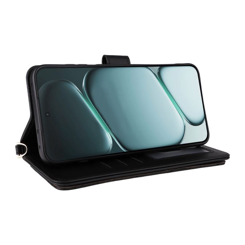 Lederhüllen Für Oneplus 15r 6 Kartenfächer Mit Riemen