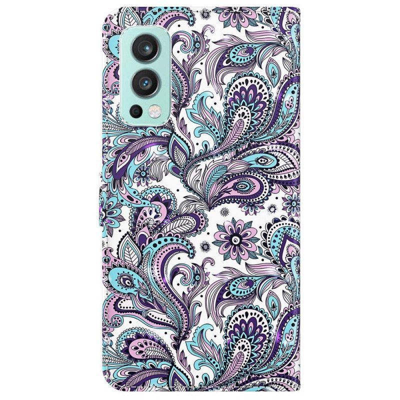 Lederhüllen Für OnePlus Nord 2 5G Paisley