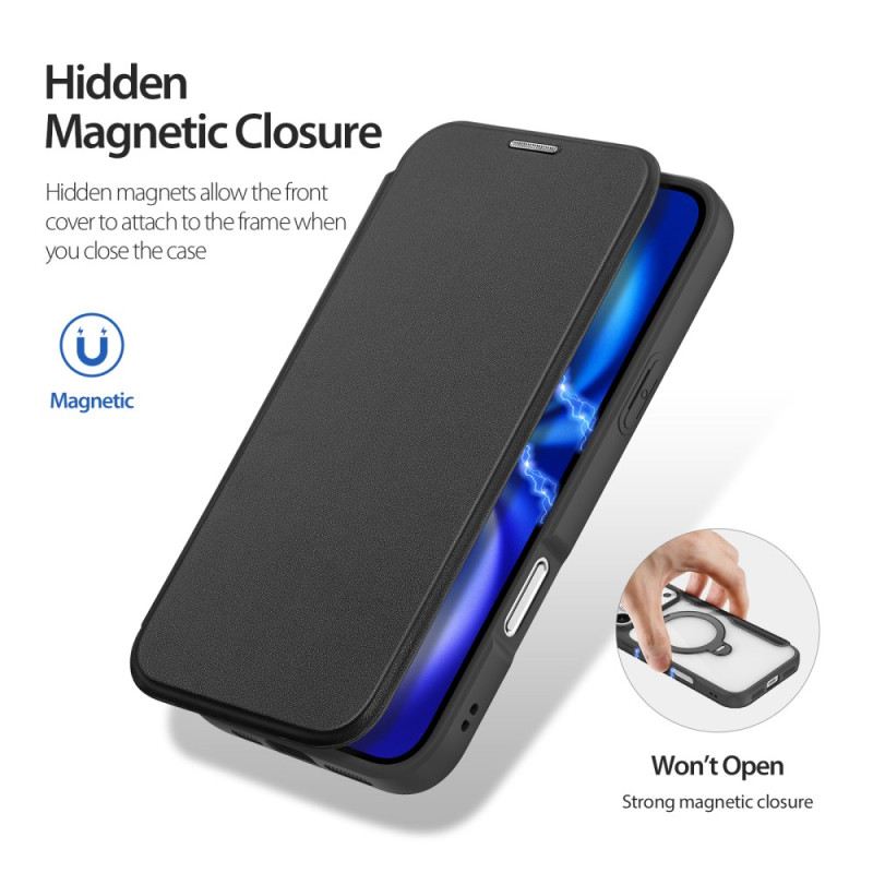 Flip Case Für iPhone 17 Pro Max Magsafe Mit Skin X Pro Serie Dux Ducis Halterung
