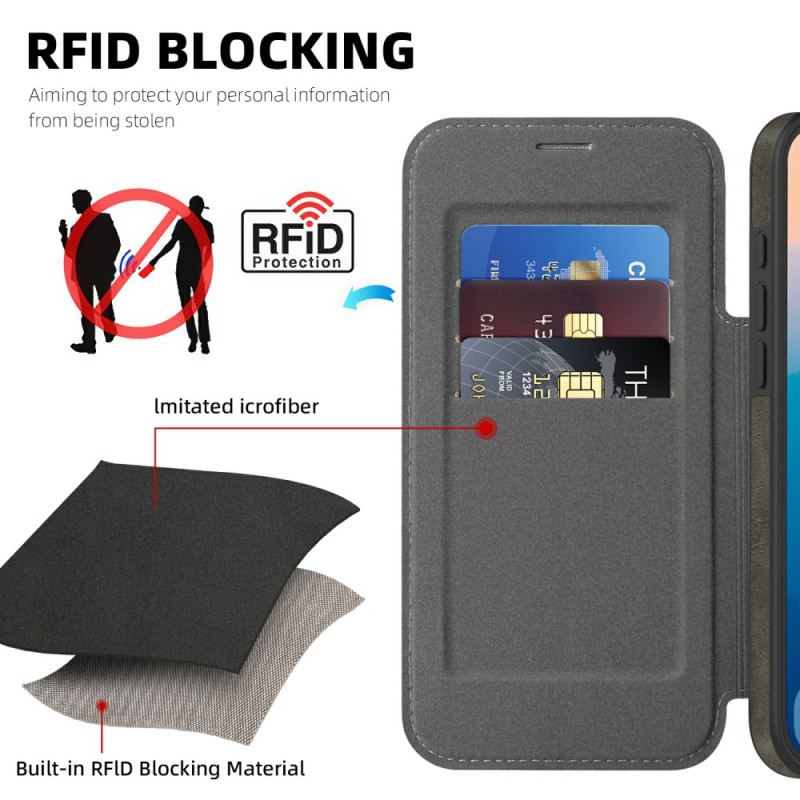 Flip Case iPhone 17 Pro Max Handyhülle Magsafe Kompatibel Mit Rfid-kartenhalter