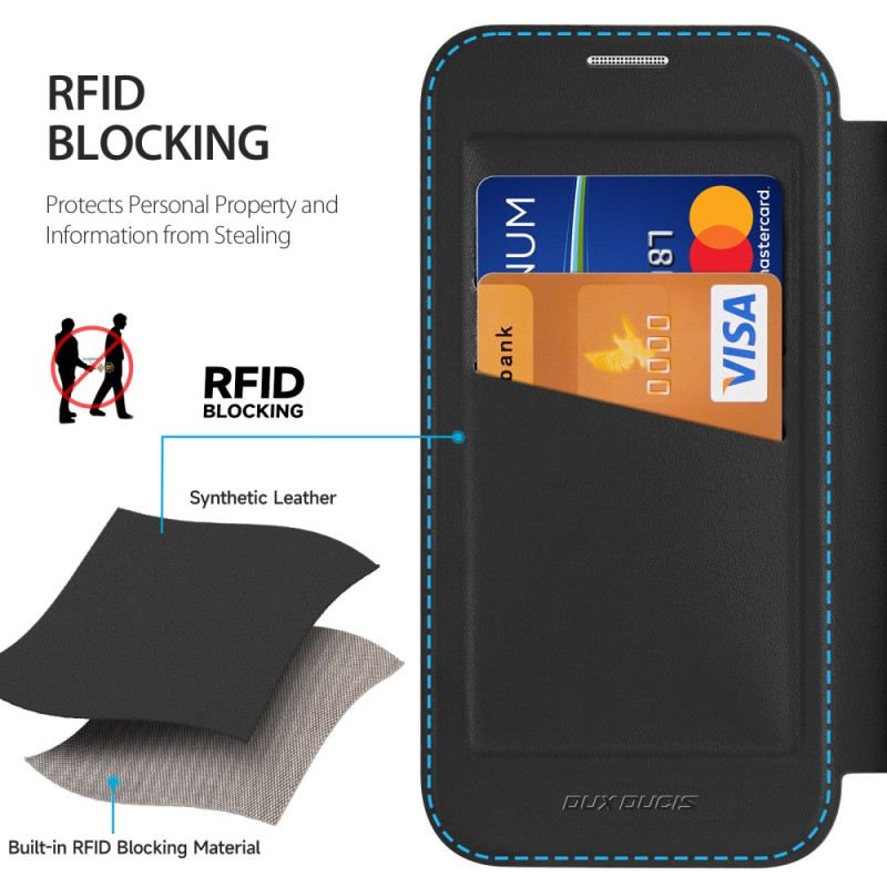 Flip Case iPhone 17 Pro Max Handyhülle Magsafe Kompatible Schutzfolie X Pro Series Dux Ducis