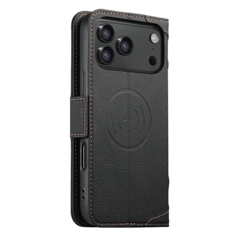 Flip Case iPhone 17 Pro Max Handyhülle Magsafe Premium Vintage Kompatibel