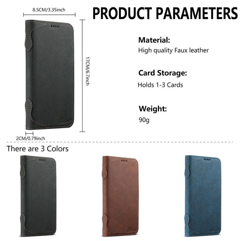 Flip Case iPhone 17 Pro Max Handyhülle Magsafe Premium Vintage Kompatibel