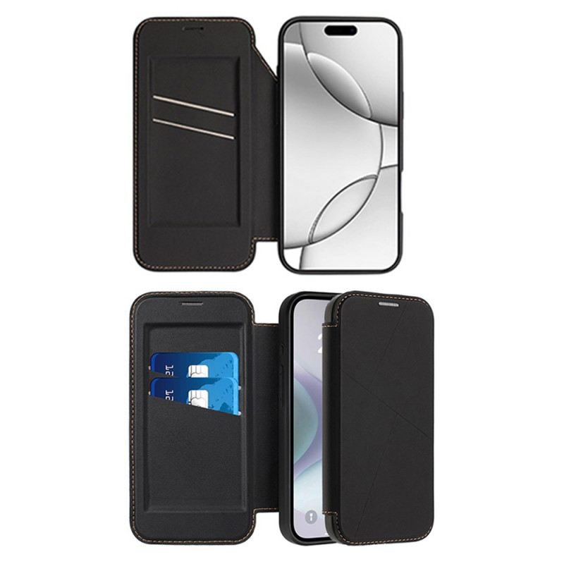 Flip Case iPhone 17 Pro Max Magnetverschluss Und Kartenhalter