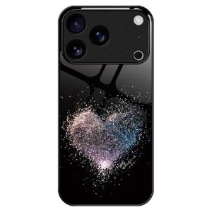 Hülle Für iPhone 17 Pro Max Herzförmiges Displayschutzglas