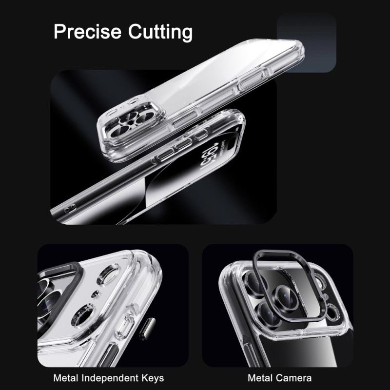 Hülle Für iPhone 17 Pro Max Ipaky Transparenter Metall-linsenrahmen